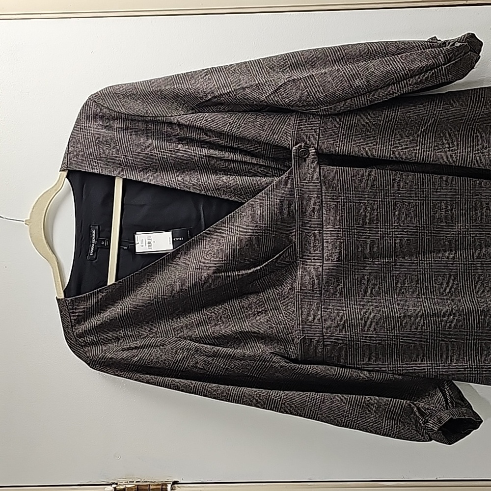 One button tweed wrap dress from Banana Republic. NWT
